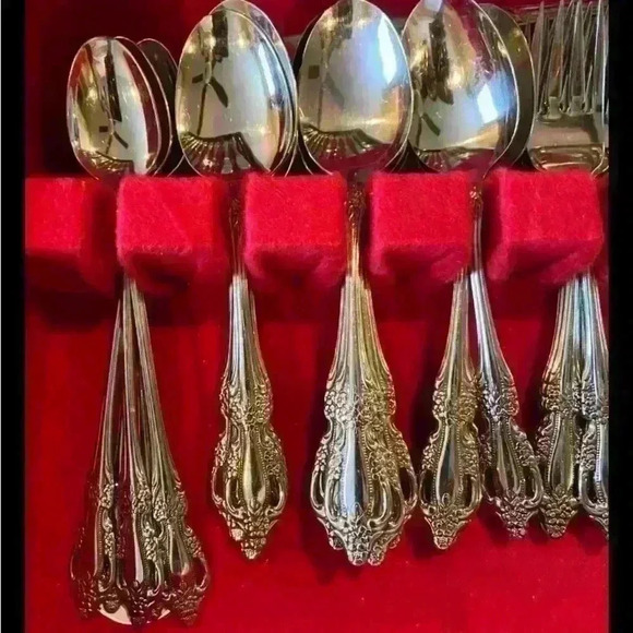 Oneida RAPHAEL Stainless Distinction Deluxe Flatware 13 Place Setting 74 Pieces - Picture 4 of 6